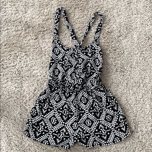 Black and White Designed Romper